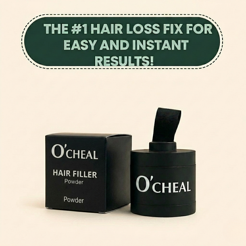 O’CHEAL Hairline Perfecting Powder - Instant Volume & Hairline Fill for Men & Women