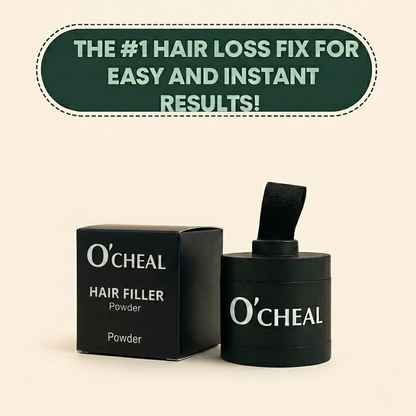 O’CHEAL Hairline Perfecting Powder - Instant Volume & Hairline Fill for Men & Women